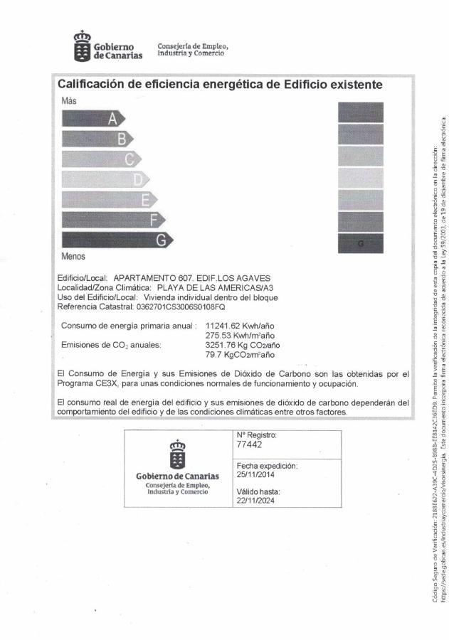 Apartamento Vacacional Playa Playa de las Americas  Eksteriør bilde
